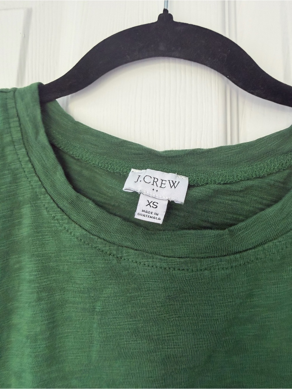 J. Crew Green Short Sleeve Tie Waist T-Shirt Dress Size Extra Small - Picture 2 of 5